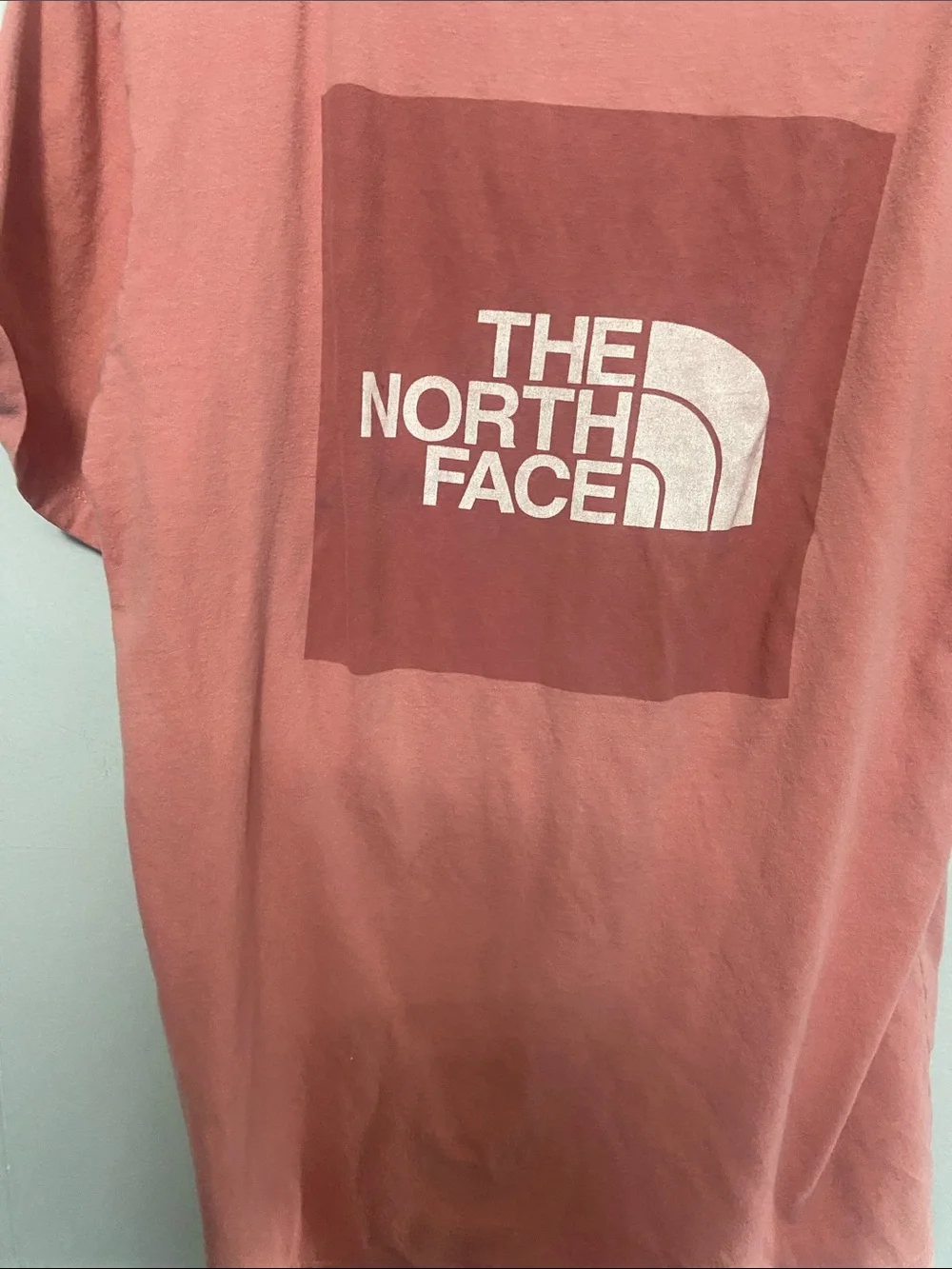 Flawed The North Face Men's Short Sleeve Tee - Coral Dusty pink